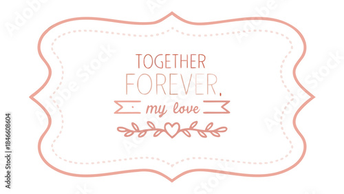 Whimsical pastel floral frame with tulips and lilacs decorative design element for love and romance