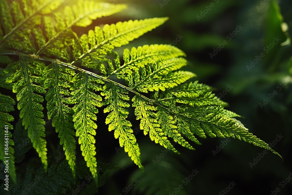 Fototapeta premium green fern leaves