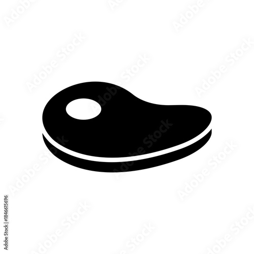 Steak meat icon isolated on white background. Vector illustration, eps10.