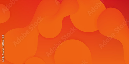 Orange abstract background dynamic shape composition design vector. Modern creative trendy design in vector EPS 10
