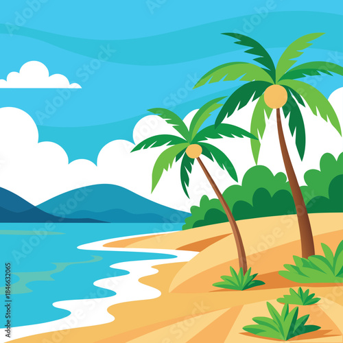 palm tree on the beach