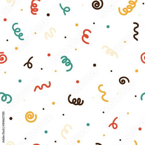 confetti seamless pattern