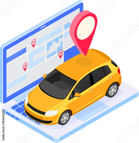 Car Sharing Service Concept