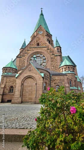 The beautiful Sofia Kyrkan church in Stockholm, Sweden