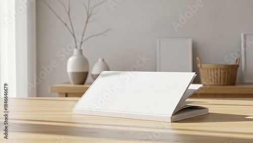 modern living room with laptop