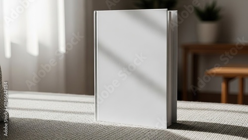 empty room with white door