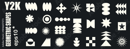 Minimalist geometric collection featuring bold symbols, stars, and organic silhouettes.Simple form shape aesthetic with contemporary branding and decoration concept