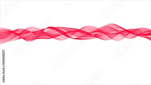 red ribbon on white background