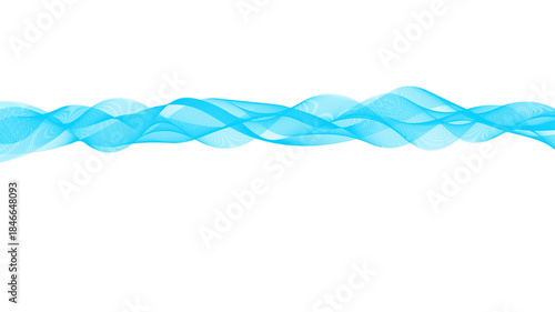 blue rope isolated on white