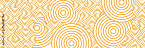 backround Luxury patern Gold Yellow Line Round Shape Abstract , white And Gold backround round shape. vector