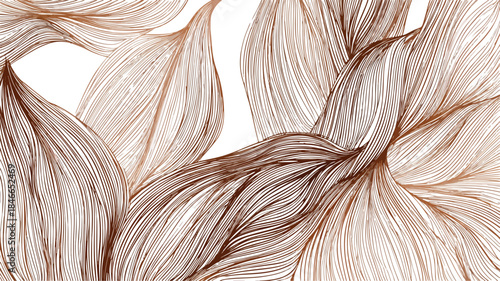 Elegant Mahogany Abstract Lines Background Vector Illustration