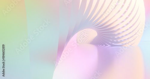 Fototapeta Naklejka Na Ścianę i Meble -  Abstract architecture background arched interior 3d render