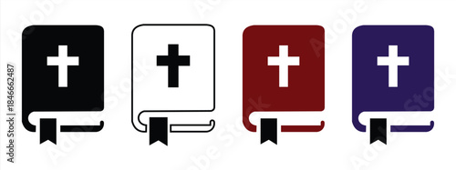 Holy Bible vector icon vector