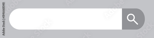 検索窓・検索バーのイラスト素材　グレー　Search bar illustration
