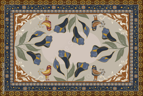 ceramic tile mosaic Persian carpet ethnic Persian style wallpaper, set, geometric, oriental, fabric, clothing, print, ornament, Aztec geometric, furniture