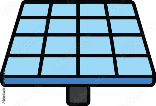 solar panel blue grid energy cell transparent background