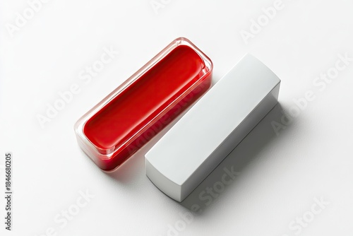 Lip butter isolated on white background