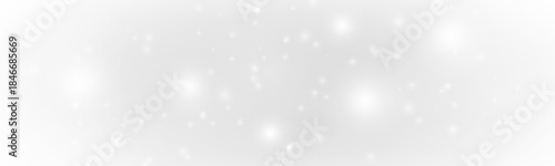 White dust glows softly with glittering sparkle and shimmer across blurred bokeh, enhanced by radiant highlights and warm festive glare. Christmas and New Year PNG vector illustration.