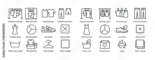 Minimalist fashion icons for capsule wardrobe and sustainable cl