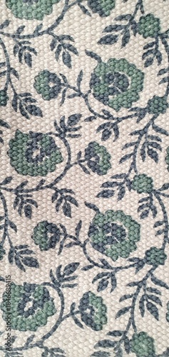 Floral fabric texture. Floral pattern wallpaper, floral background, fabric print. Interior design, home decor.