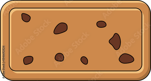 Vector illustration of chocolate biscuits