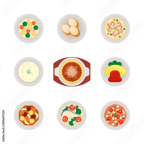 洋食のイラストセット2