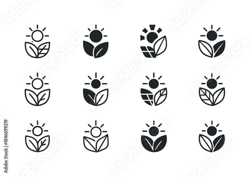 Artificial Photosynthesis Icons. Experiments in creating artific