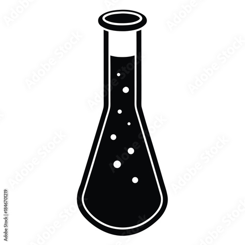 test tubes vector icon on white background