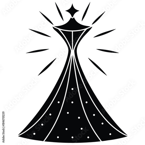 elegant glow vector icon on white background