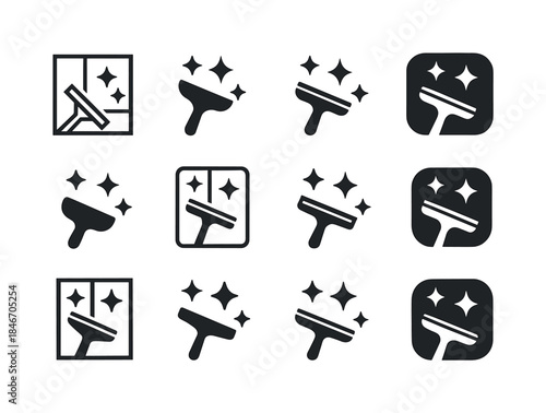 Home Cleaning Icons. Home cleaning hacks. Icon set. Set Logo of