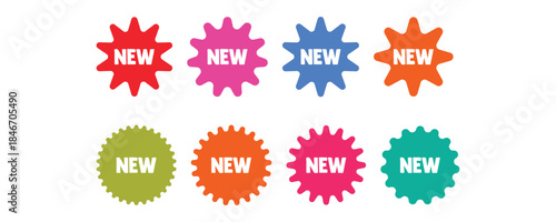 Set of new arrival tag icon.sale sticker,price sticker