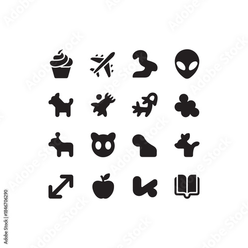 set of abstract vector icons .vector eps 10