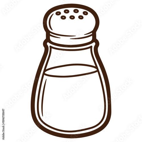 Salt Shaker Icon Illustration Salt Pepper Shaker Kitchen Spice Icon Salt Shaker Design Spice Icon Illustration