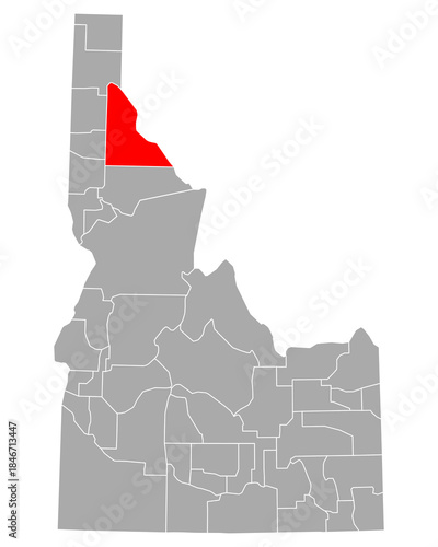 Karte von Shoshone in Idaho