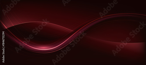 Modern abstract red wave on dark background,tech banner, corporate business concept, hi-tech abstract background, vector illustration for business or presentation