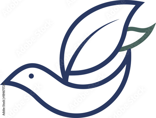 vector illustration of an abstract leaf