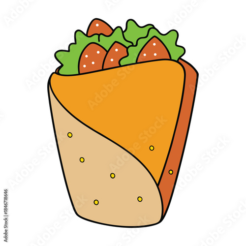 Warm flour tortilla wrapped around seasoned rice, beans, tender meat, fresh veggies, and melted cheese, finished with zesty salsa for a hearty, flavorful burrito.
