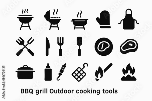 Bbq grill and outdoor cooking tools collection