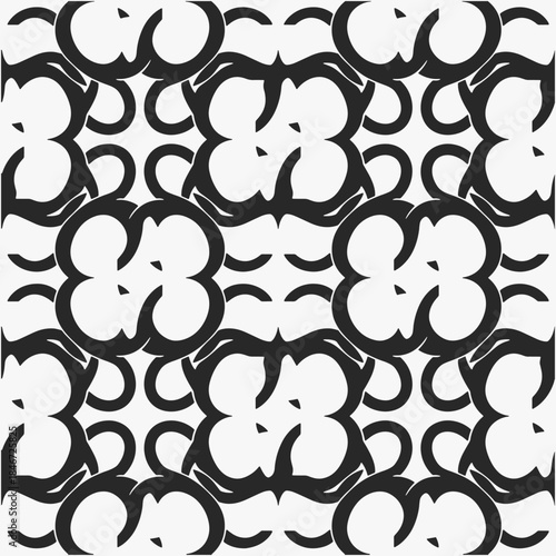 Seamless pattern trend design on a crisp white background.