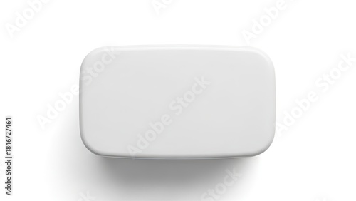 white blank box isolated