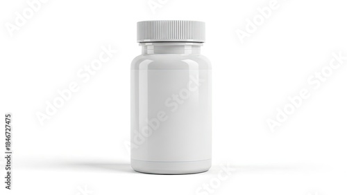 white plastic bottle with lid