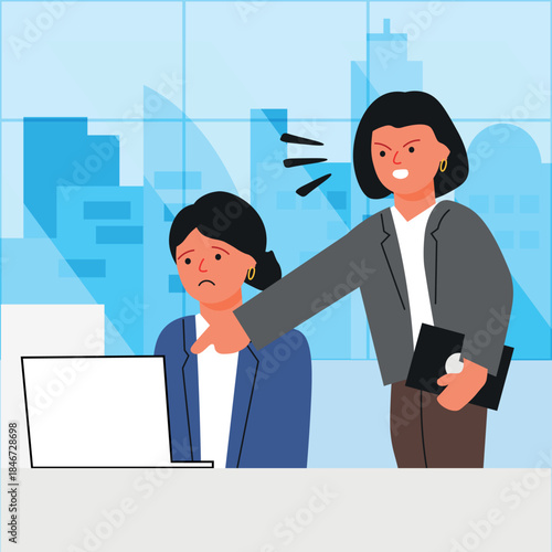 Boss angry over employees poor work performance