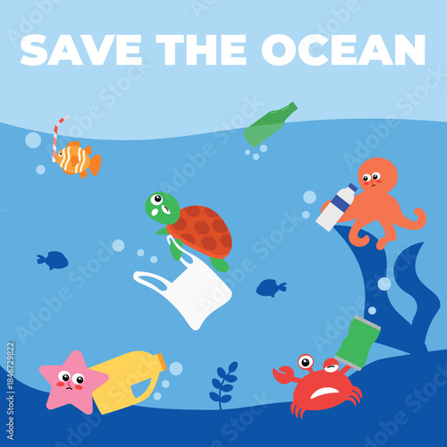 Underwater pollution troubling sea life