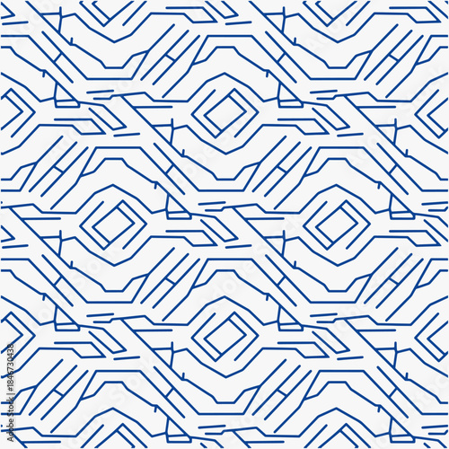 Seamless pattern trend design on a crisp white background