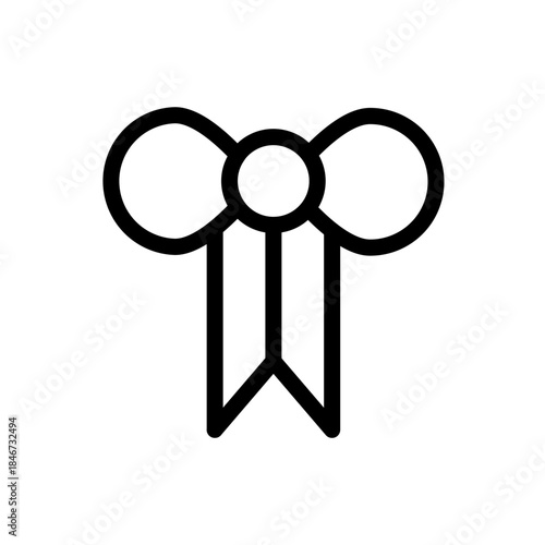 Decorative Christmas Ribbon Bow Icon