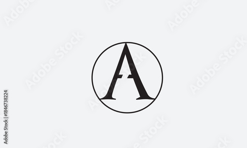AA, A , AA Abstract Letters Logo Monogram