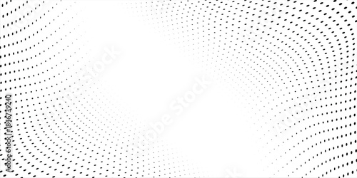 Halftone gradient. Dotted gradient, smooth dots spraying and halftones dot background seamless horizontal geometric pattern vector template set modern circle background modern