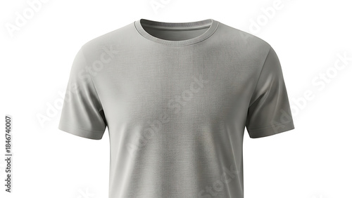 Wallpaper Mural A plain gray short-sleeved t-shirt on a white background, product showcase photography Torontodigital.ca