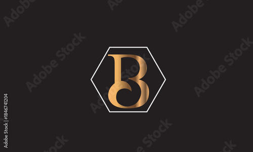 B,BB , B Abstract Letters Logo Monogram