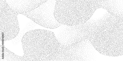 creative grunge wavy sand grain background. Stippling curved gradient wave texture. Black dots, speckles, particles or granules. creative dots background